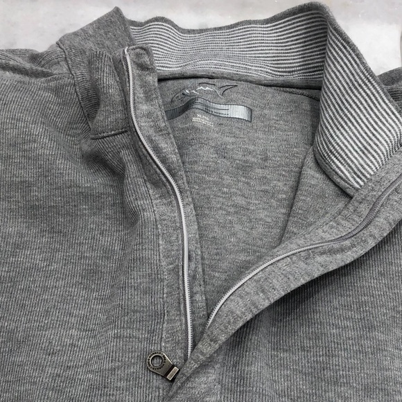GREG NORMAN COTTON GRAY QUARTER ZIP PULLOVER SIZE XL - Picture 12 of 15